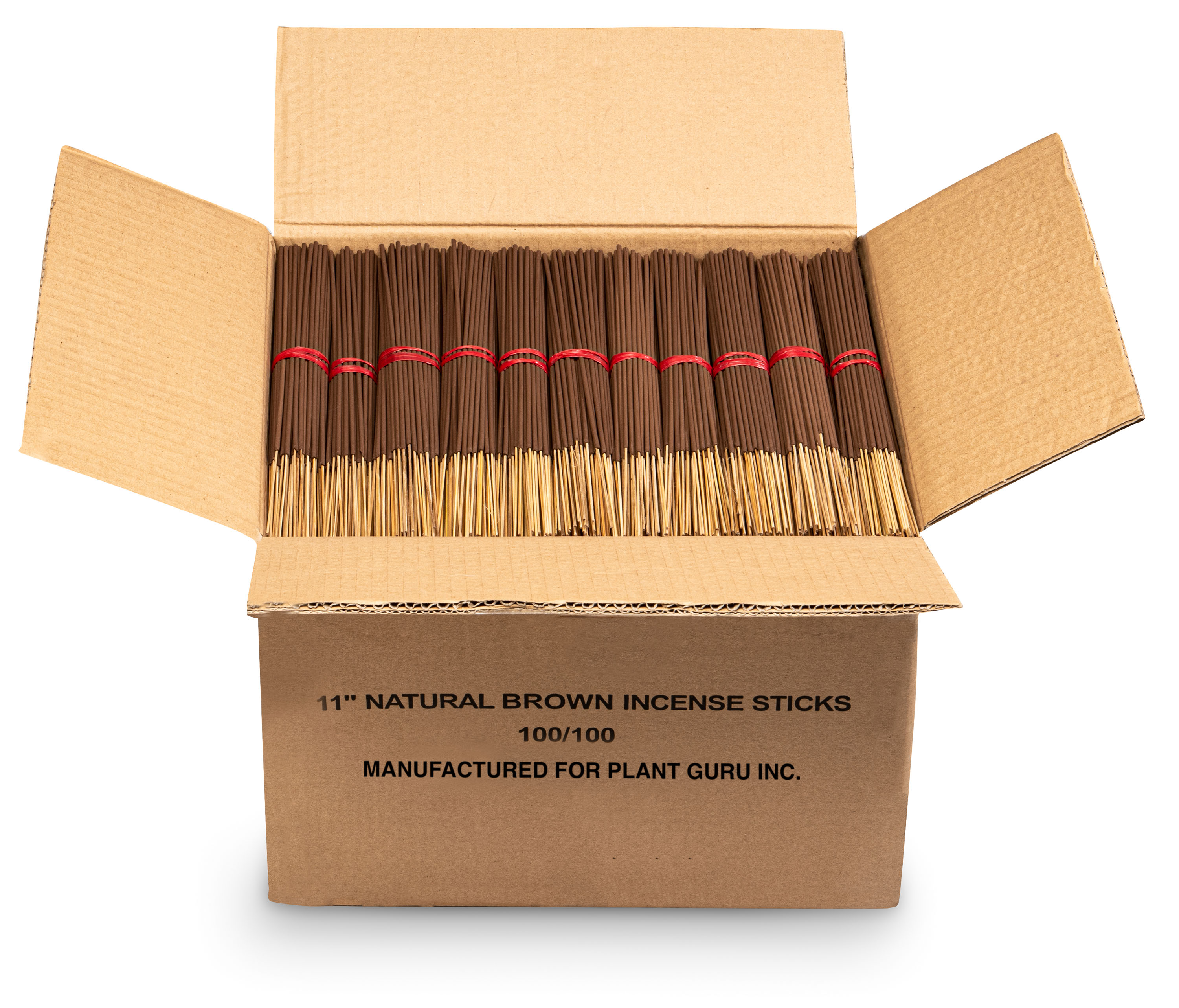 11 inch Unscented Incense Sticks (Natural Dark Brown)