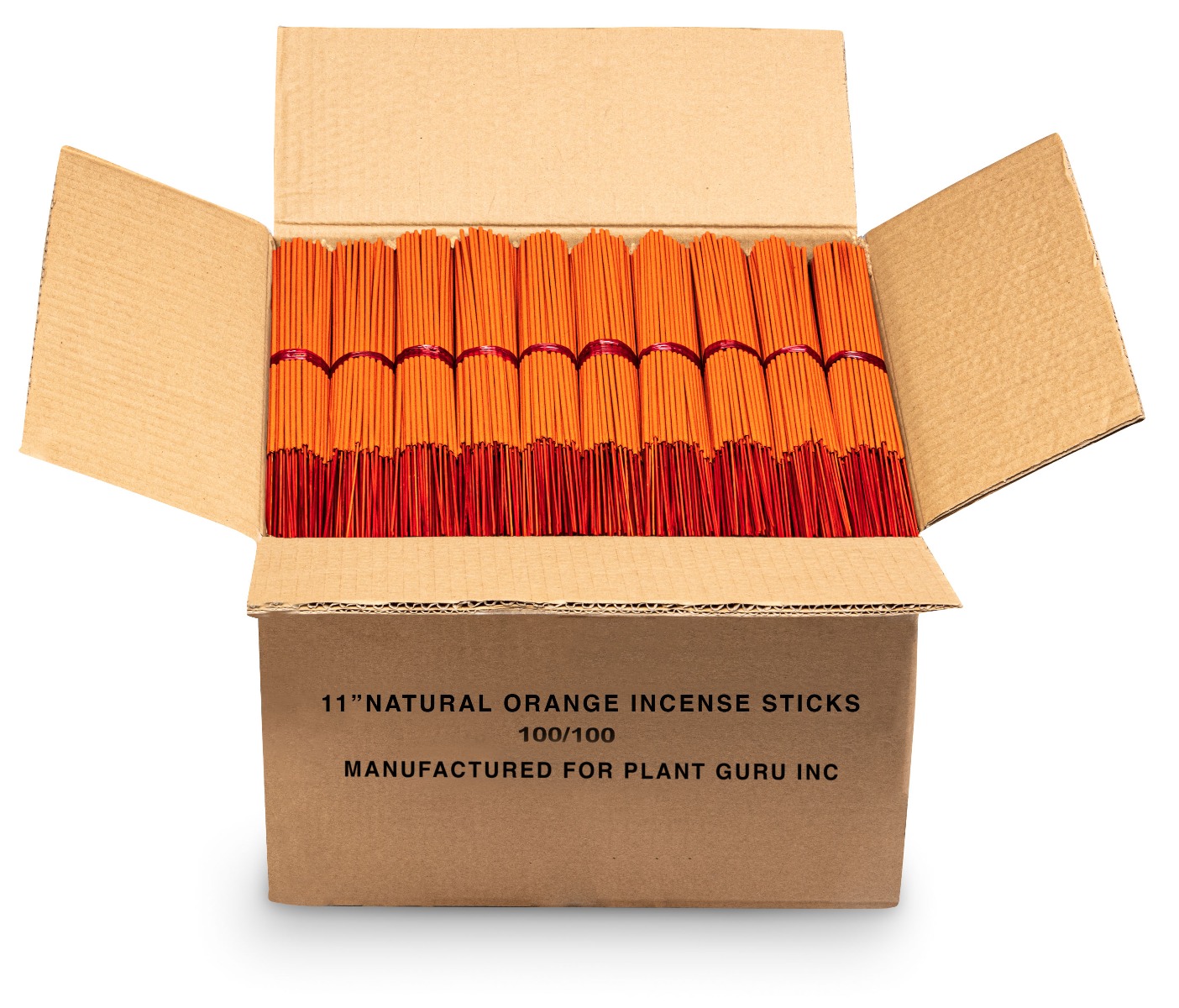 11 inch Unscented Incense Sticks (Orange)