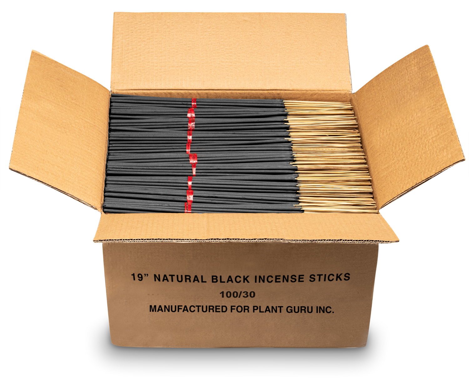19 inch Unscented Charcoal Incense Sticks (Black)