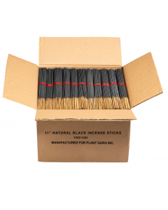 11" Unscented Charcoal Incense Sticks (Black)