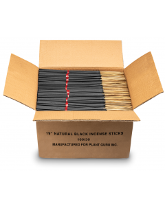 19" Unscented Charcoal Incense Sticks (Black)