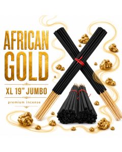 African Gold Jumbo Incense Sticks 19 Inches