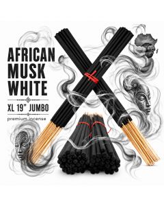African Musk White Jumbo Incense Sticks 19 Inches