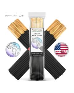 African Musk White Incense Sticks 7"