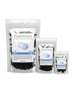 Baby Powder 2" Charcoal Incense Cones Backflow