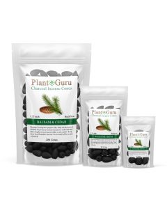 Balsam And Cedar 1.25" Charcoal Incense Cones Backflow