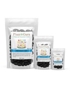 Birthday cake 1.25" Charcoal Incense Cones Backflow