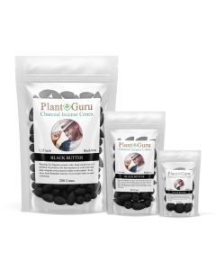 Black Butter 1.25" Charcoal Incense Cones Backflow