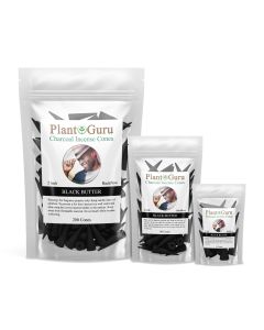 Black Butter 2" Charcoal Incense Cones Backflow