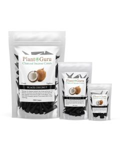 Black Coconut 2" Charcoal Incense Cones Topflow