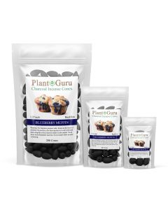 Blueberry Muffin 1.25" Charcoal Incense Cones Backflow