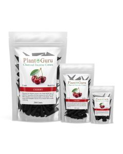 Cherry 2" Charcoal Incense Cones Backflow