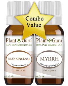 Frankincense and Myrrh Essential Oil. 10 ml. VALUE PACK