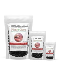Lick Me All Over 1.25" Charcoal Incense Cones Backflow