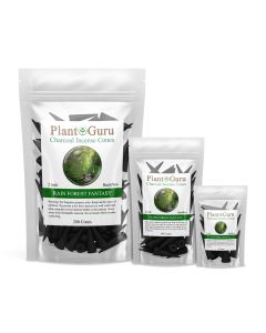 Rain Forest Fantasy 2" Charcoal Incense Cones Backflow