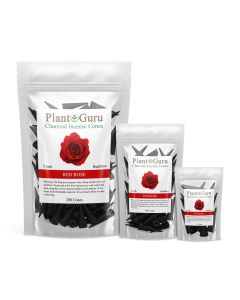 Rose "Red" 2" Charcoal Incense Cones Backflow