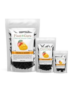 Tropical Mango 2" Charcoal Incense Cones Backflow