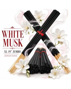 White Musk Jumbo Incense Sticks 19 Inches