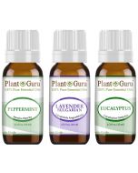 Beginner's Trio Essential Oil Set. 100% Pure Therapeutic Grade