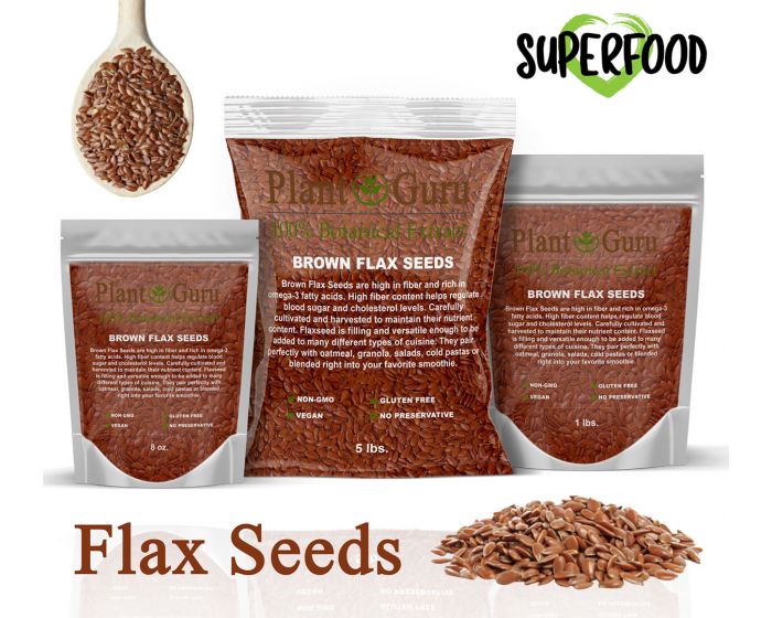 Brown Whole or Milled Flax Seed - Simply Nature