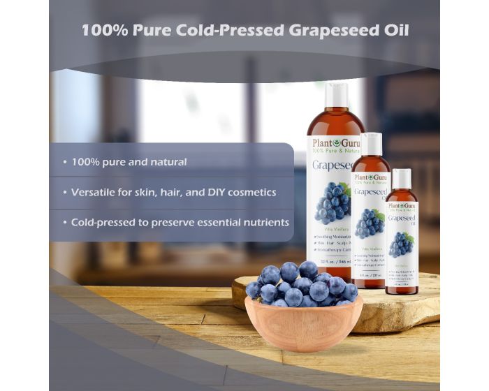 Shop Grapeseed Carrier Oil | Natural Health Products | Plant Guru