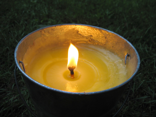 Floating Candle Bowl With Citronella